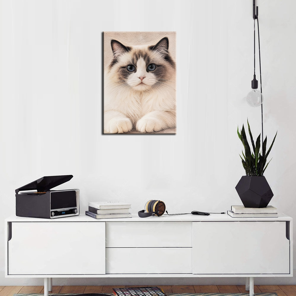 Custom 3D Canvas Textured Cat  - огляд і ціна Pet Portrait Custom