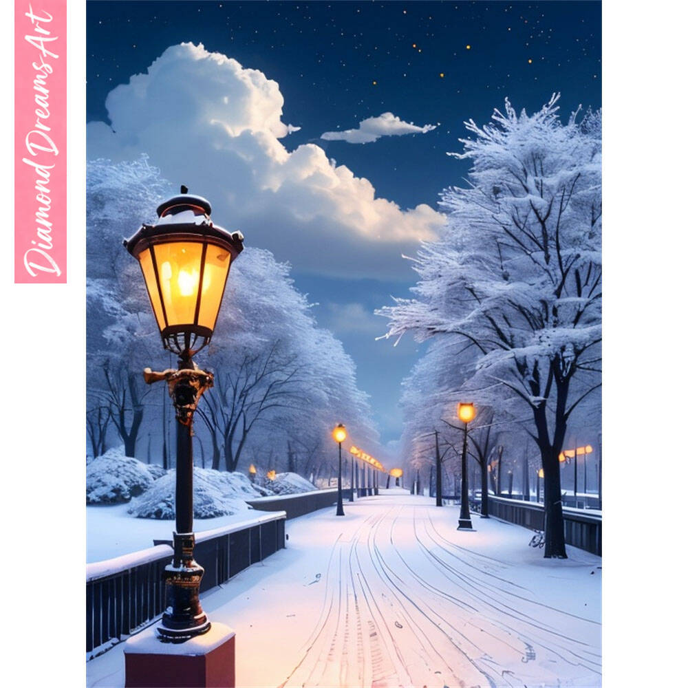 5D DIY Diamond Painting Snow S - огляд і ціна Photo Mosaic Print